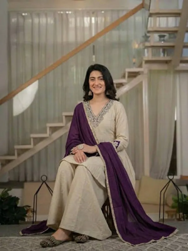 Ivory_Heavy_Roman_Silk_Kurta_Palazzo_Set_For_Women