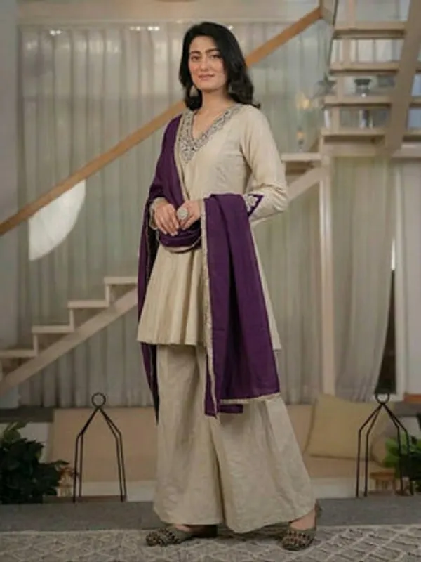 Ivory_Heavy_Roman_Silk_Kurta_Palazzo_Set_For_Women
