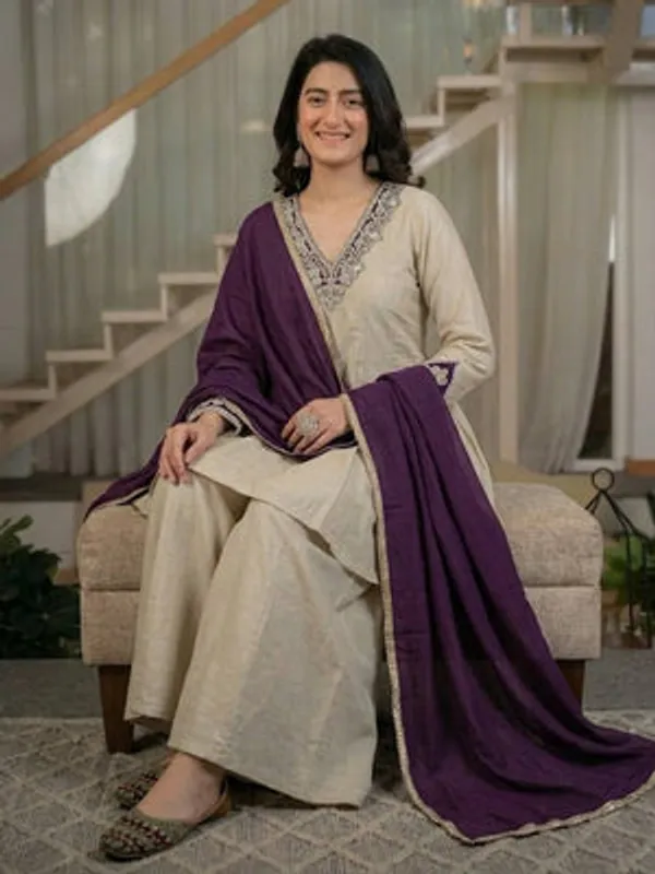 Ivory_Heavy_Roman_Silk_Kurta_Palazzo_Set_For_Women