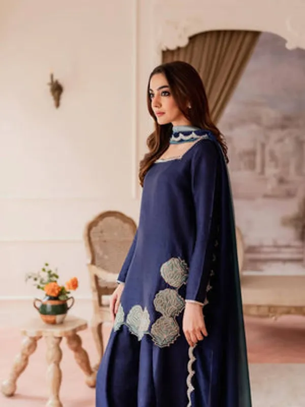 Blue_Heavy_Natural_Crepe_Silk,_Heavy_Pure_Chiffon_Silk_Farshi_Suit_Set_For_Women