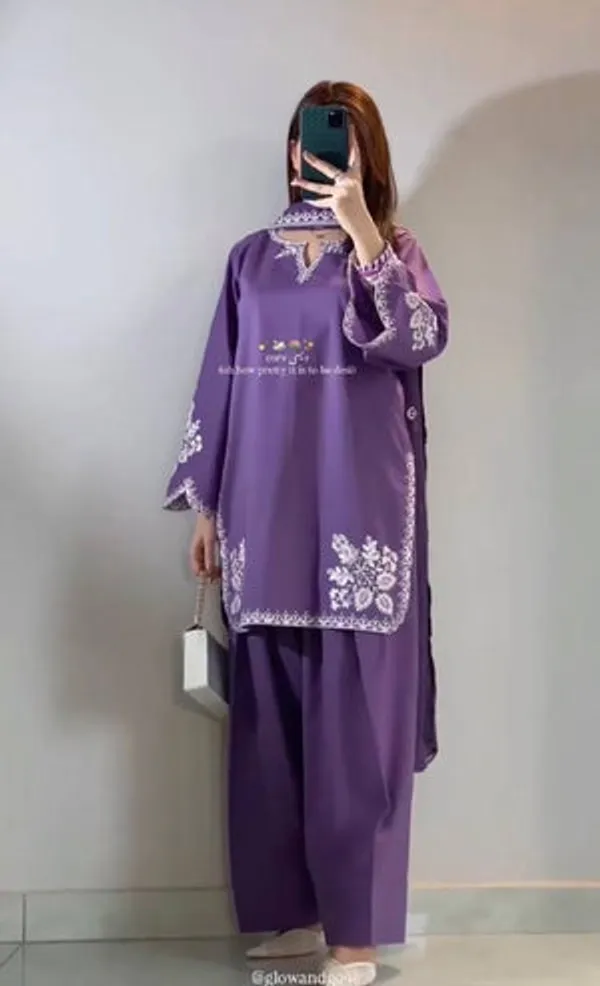 Purple_Heavy_Fancy_Silk_Pakistani_Suit_Set_For_Women
