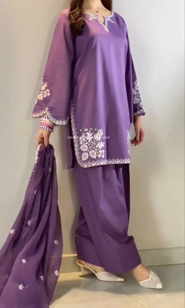 Purple_Heavy_Fancy_Silk_Pakistani_Suit_Set_For_Women