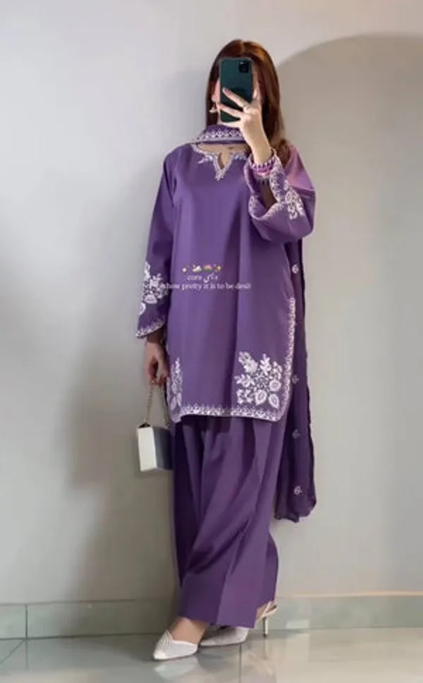 Purple_Heavy_Fancy_Silk_Pakistani_Suit_Set_For_Women
