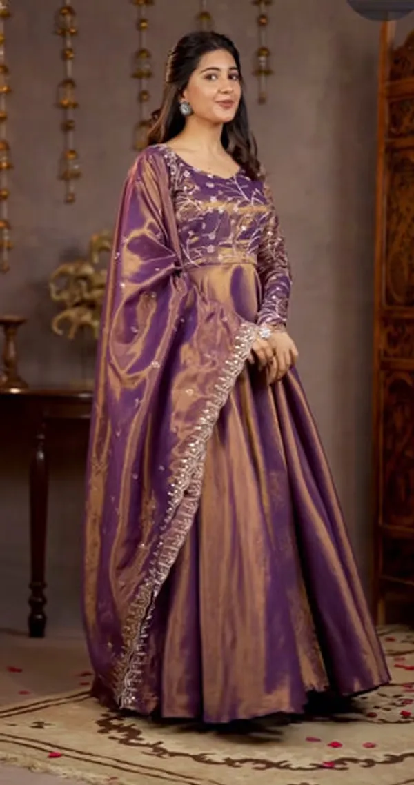 Purple_Fendi_Silk_Anarkali_Gown_Set_For_Women