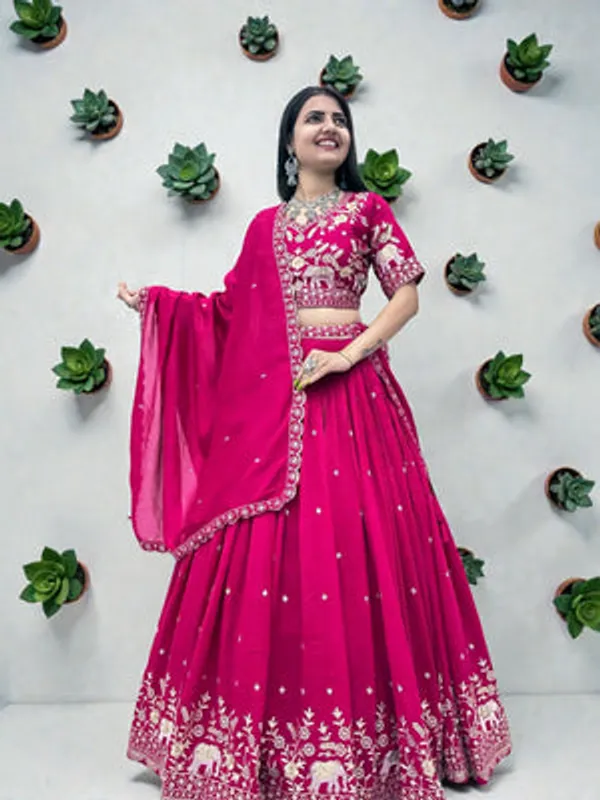 Rani_Pink_Art_Silk_Lehenga_Choli_Set_For_Women
