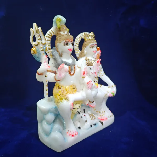 7"_SHIV_PARIVAR-MARBLE_DUST_IDOL