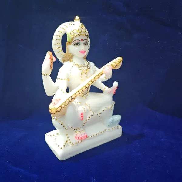 7"_SARASWATI-MARBLE_DUST_IDOL
