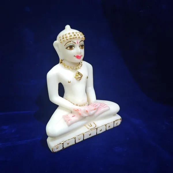 5"_MAHAVEER_JI-MARBLE_DUST_IDOL