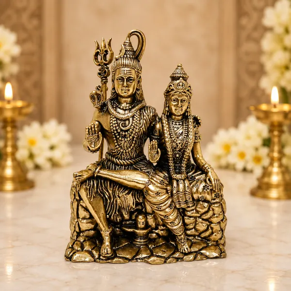 Shiv_Parvati-MARBLE_DUST_IDOL