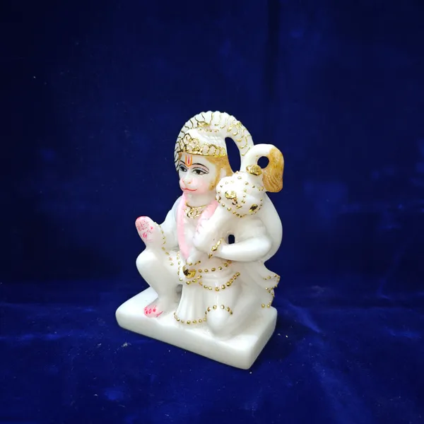5"_ASHIRVAD_HANUMAN_JI-MARBLE_DUST_IDOL