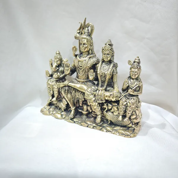 Shiv_Parivar_Antique_Brass_Idol