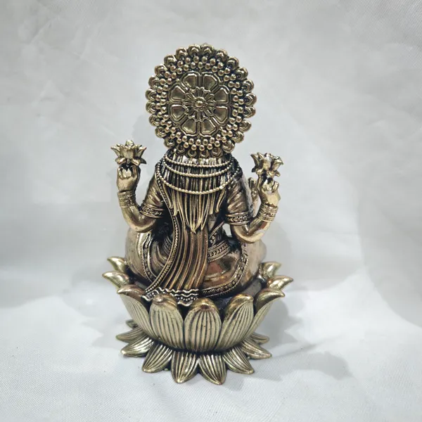 Laxmi_Round_Base-MARBLE_DUST_IDOL