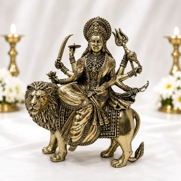 Durga_Brass_Antique_Finish_Idol