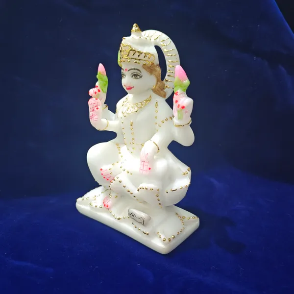 7"_LAXMI_JI-MARBLE_DUST_IDOL
