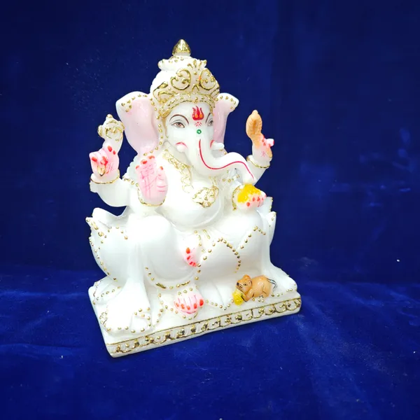 7"_KAMAL_GANESH_N-MARBLE_DUST_IDOL