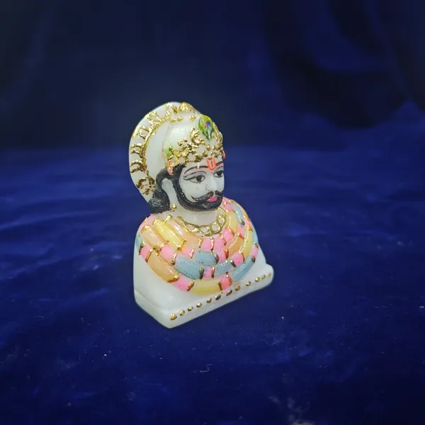 3"_KHATU_SHYAM-MARBLE_DUST_IDOL