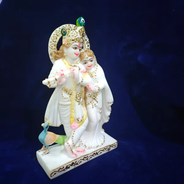 7"_RADHA_KRISHNA_(JUGAL_2)-MARBLE_DUST_IDOL