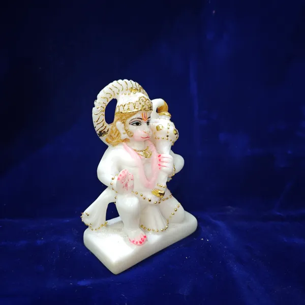 5"_ASHIRVAD_HANUMAN_JI-MARBLE_DUST_IDOL