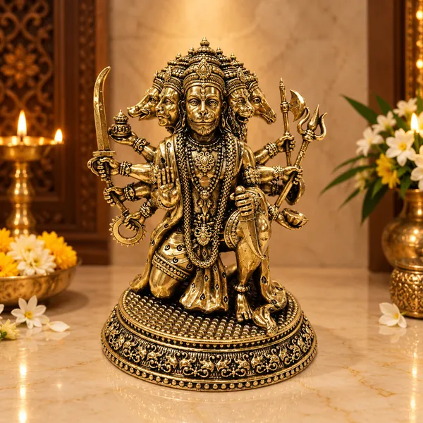 Panchmukhi_Hanuman_Antique_Brass_Idol