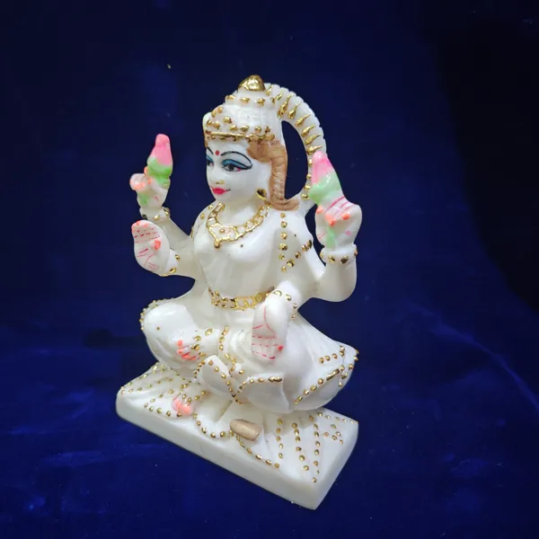 5"_KAMAL_LAXMI-MARBLE_DUST_IDOL