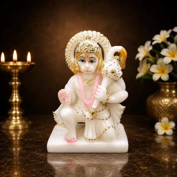5"_ASHIRVAD_HANUMAN_JI-MARBLE_DUST_IDOL