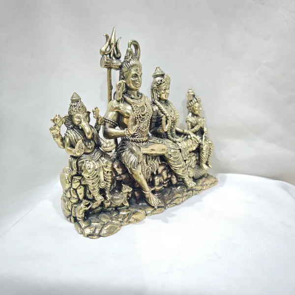 Shiv_Parivar_Brass_Antique_Idol