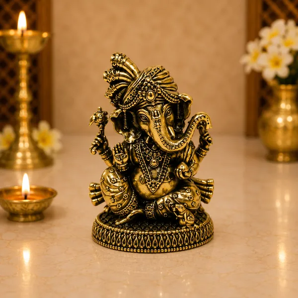 Pagdi_Ganesh-MARBLE_DUST_IDOL