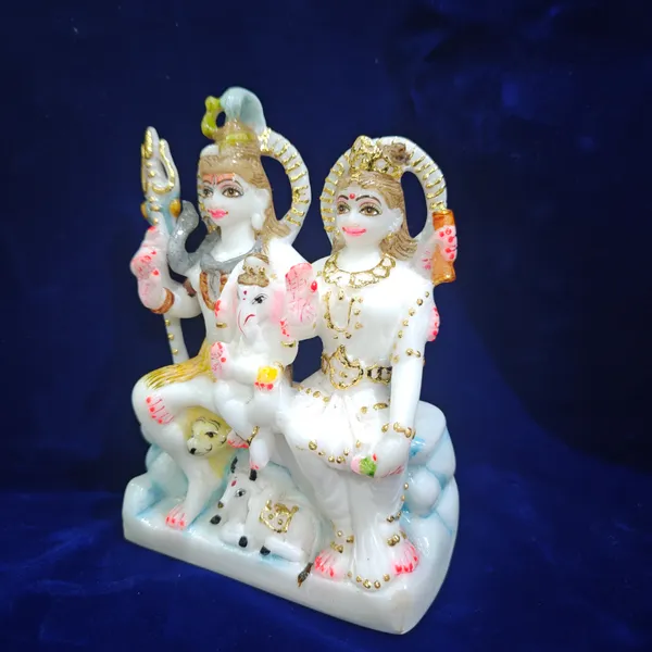 7"_SHIV_PARIVAR-MARBLE_DUST_IDOL