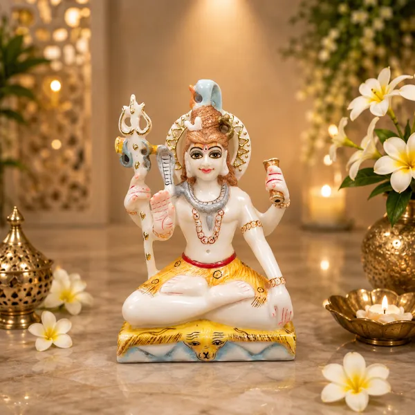 7"_SHIV_JI-MARBLE_DUST_IDOL