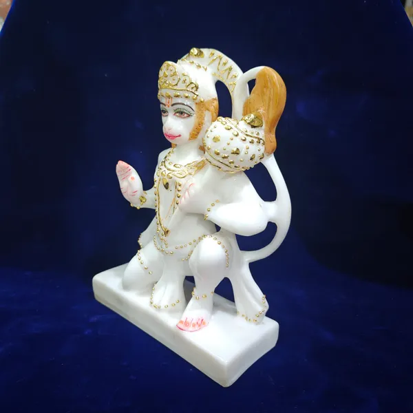 9"_ASHIRVAD_HANUMAN_JI-MARBLE_DUST_IDOL