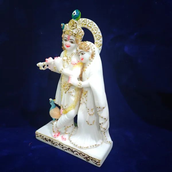 9"_RADHA_KRISHNA_JUGAL_2-MARBLE_DUST_IDOL