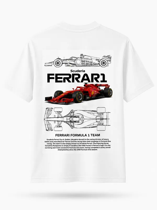 White_Cotton_Blend_Regular_Fit_Racing_Graphic_Oversized_T-Shirt_For_Men