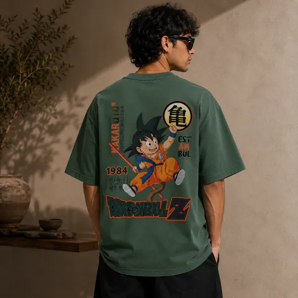 Teal_Green_Cotton_Blend_Regular_Fit_Graphic_Oversized_T-Shirt_For_Men