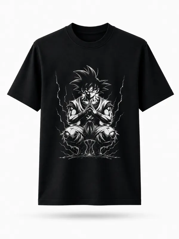 Black_Cotton_Regular_Fit_Anime_Warrior_Graphic_Oversized_T-Shirt_For_Men