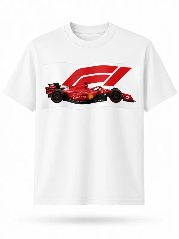White_Cotton_Blend_Regular_Fit_Racing_Graphic_Oversized_T-Shirt_For_Men