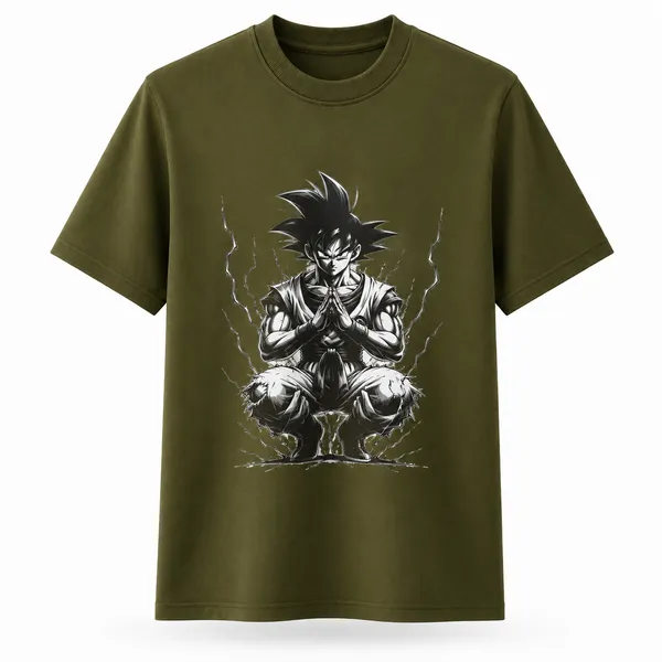 Olive_Green_Cotton_Regular_Fit_Anime_Warrior_Graphic_Oversized_T-Shirt_For_Men