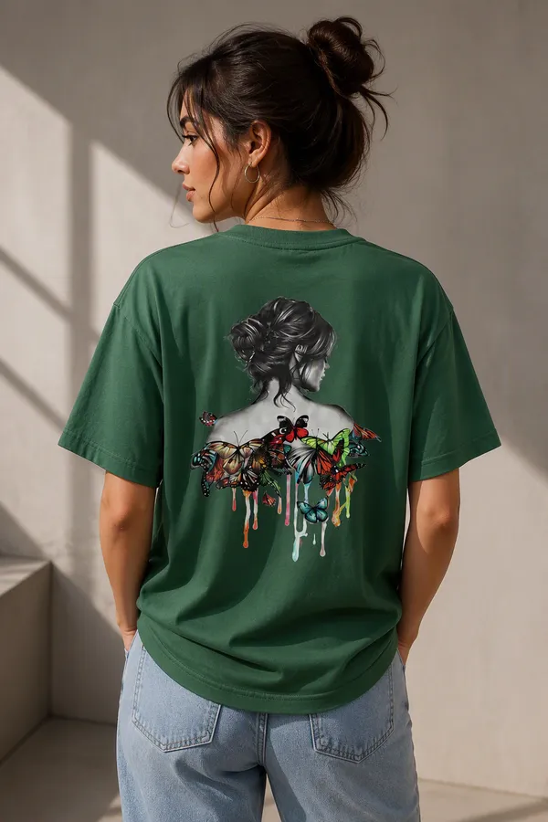 Dark_Green_Cotton_Blend_Regular_Fit_Artistic_Graphic_Oversized_T-Shirt_For_Men