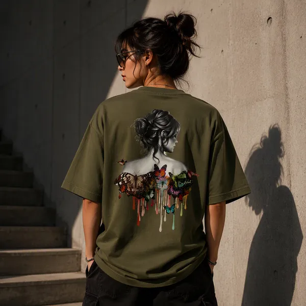 Olive_Green_Cotton_Blend_Regular_Fit_Artistic_Graphic_Oversized_T-Shirt_For_Men