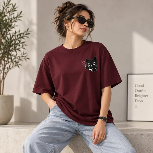 White_Cotton_Blend_Regular_Fit_Artistic_Graphic_Oversized_T-Shirt_Unisex