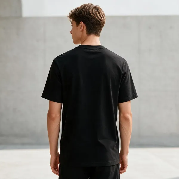 Black_Graphic_Print_Crew_Neck_T-Shirt_for_Unisex