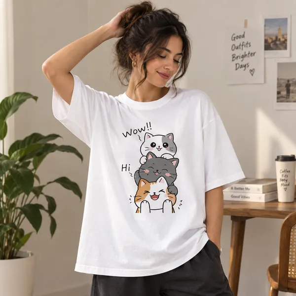 White_Cotton_Blend_Regular_Fit_Artistic_Graphic_Oversized_T-Shirt