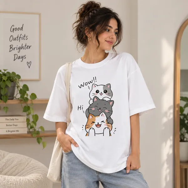 White_Cotton_Blend_Regular_Fit_Artistic_Graphic_Oversized_T-Shirt