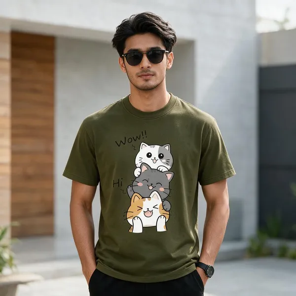 Olive_Green_Graphic_Regular_Fit_T-Shirt_for_Men