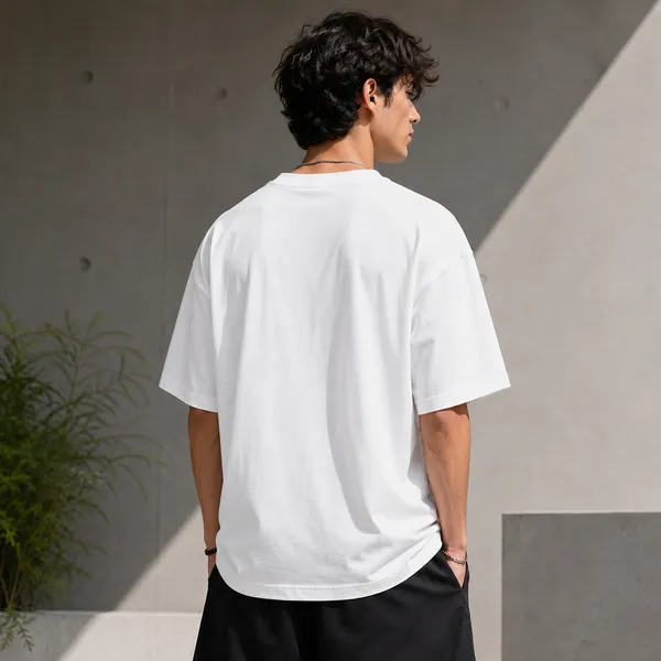 White_Cotton_Regular_Fit_Botanical_Graphic_Oversized_T-Shirt_For_Men