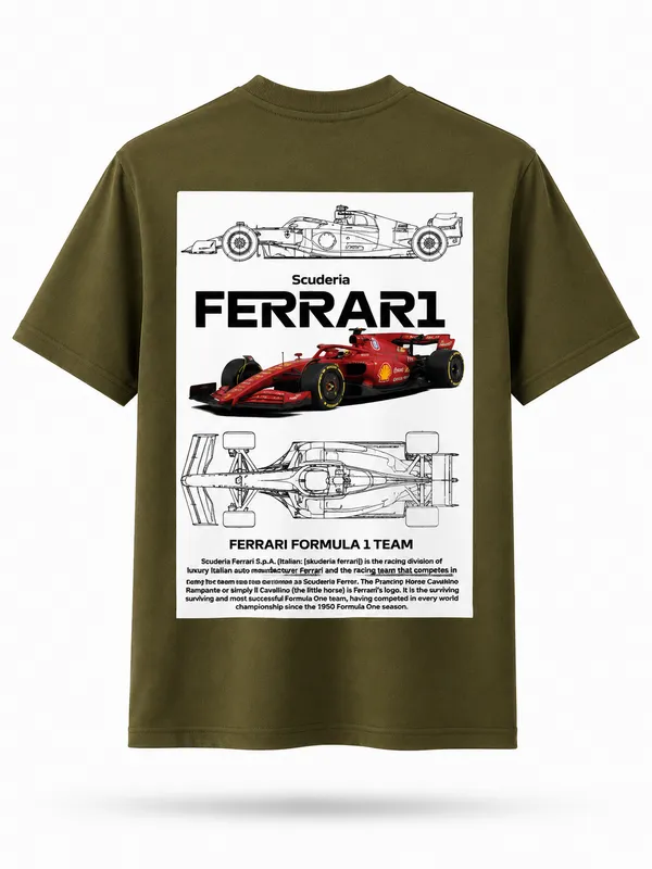 Olive_Green_Cotton_Regular_Fit_Ferrari_Graphic_Oversized_T-Shirt_For_Men