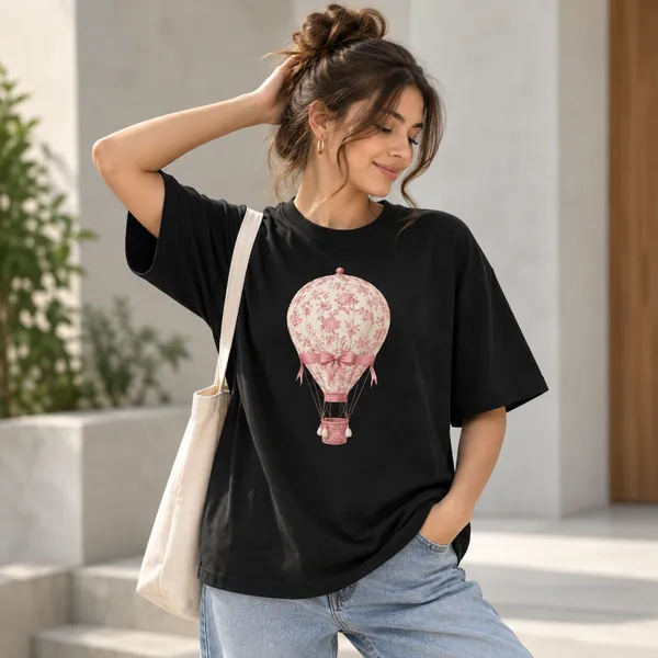 White_Cotton_Blend_Regular_Fit_Artistic_Graphic_Oversized_T-Shirt