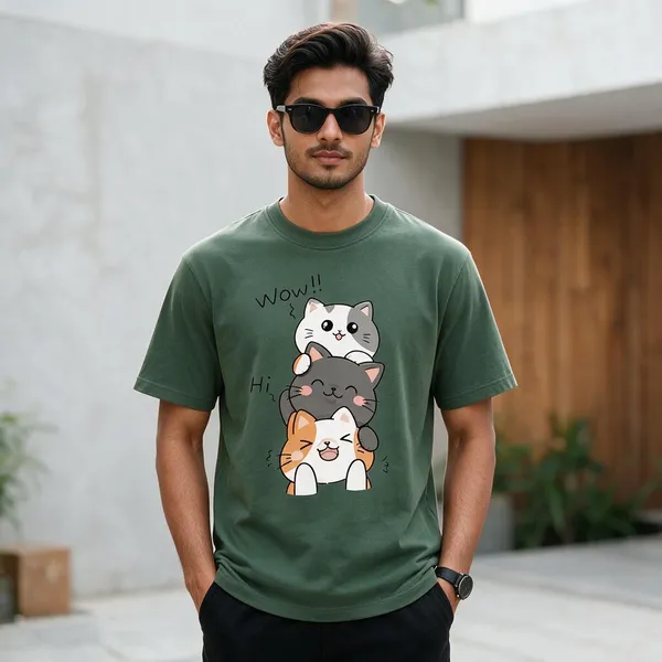 Green_Graphic_Print_Crew_Neck_T-Shirt_for_Men