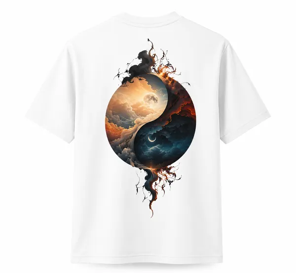 White_Cotton_Blend_Regular_Fit_Celestial_Graphic_Oversized_T-Shirt_For_Men