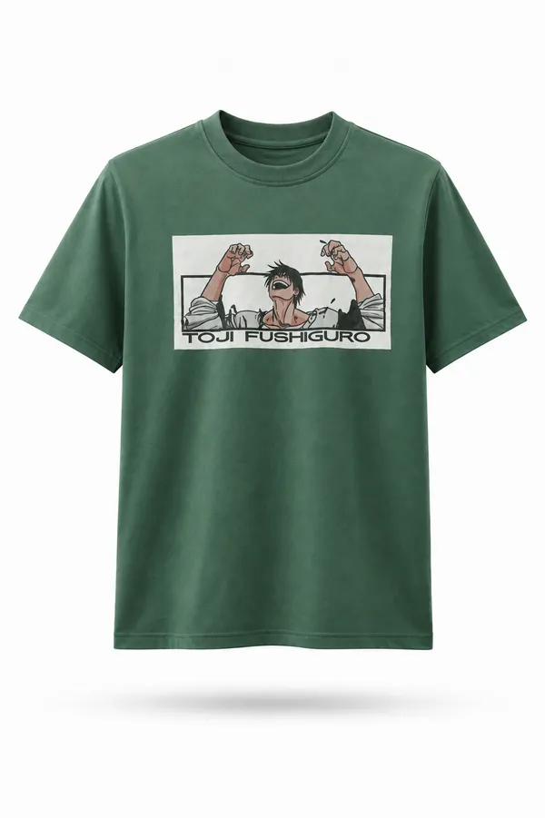 Teal_Green_Cotton_Blend_Regular_Fit_Anime_Graphic_Oversized_T-Shirt_For_Men