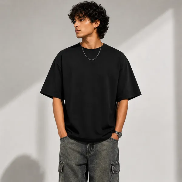 Black_Cotton_Blend_Regular_Fit_Graphic_Oversized_T-Shirt_For_Men